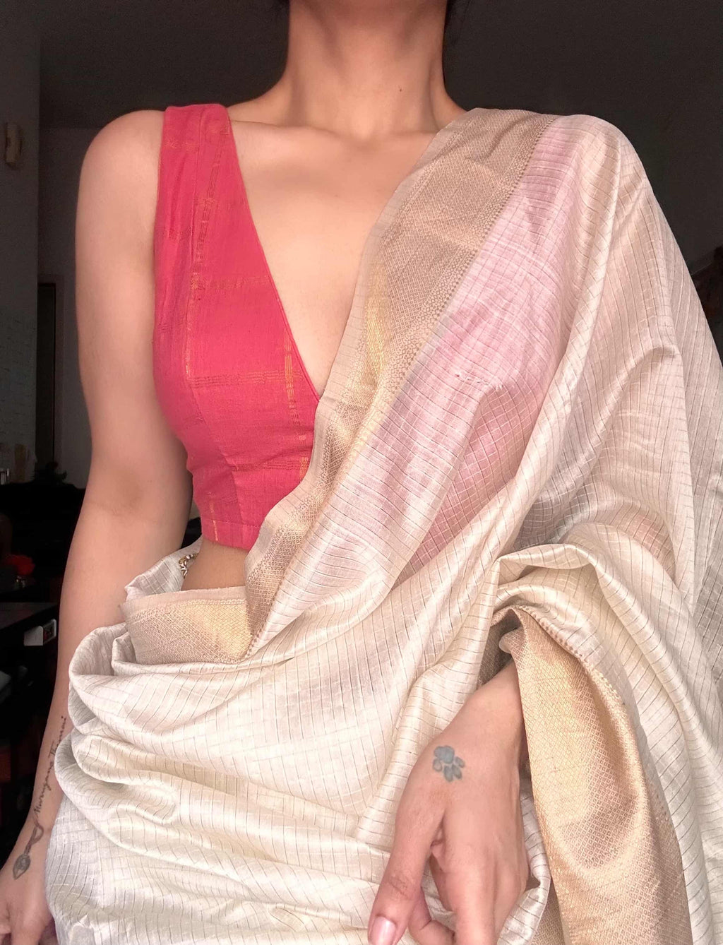 Vidhai Sleeveless Padded Blouse