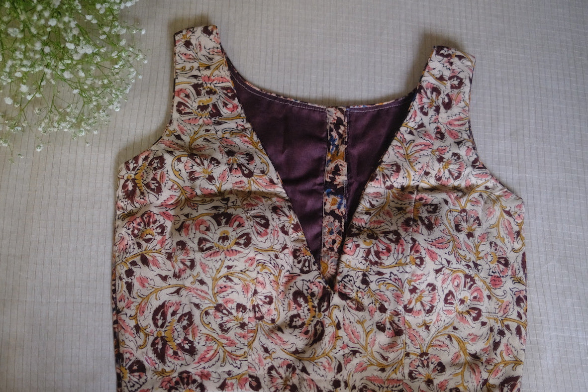 Venba Sleeveless Padded Blouse